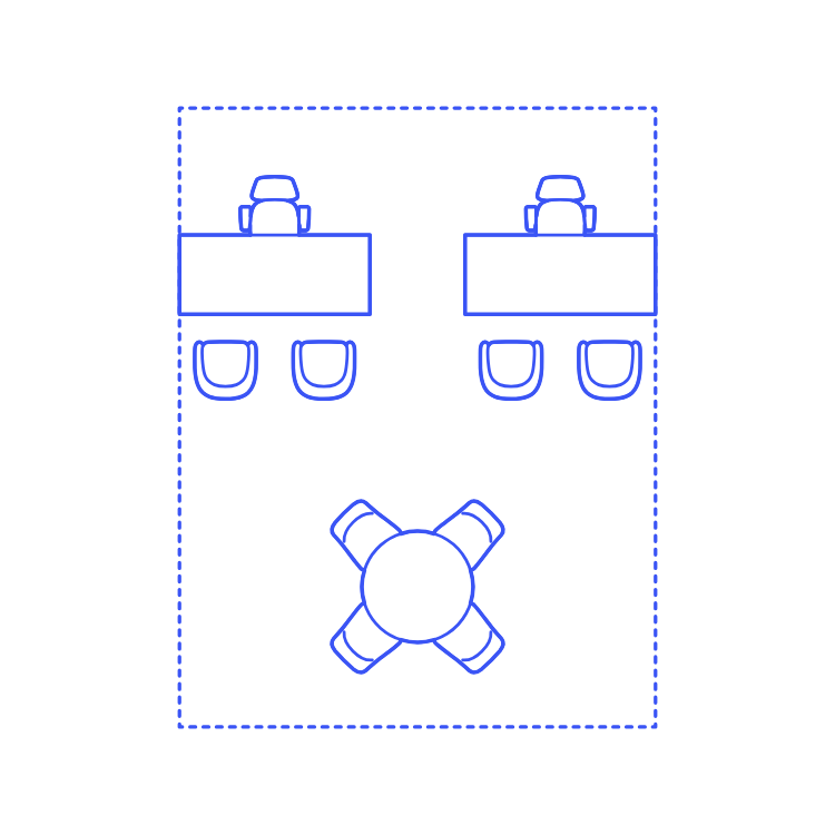Layouts Private Offices Shared Split Center Meeting Sketch Style Svg Vector Free Vectors